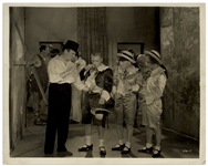 Moe Howard Personally Owned 10 x 8 Glossy Photo of Moe, Larry, Curly and Ted Healy From The 1933 Film Hello Pop! -- Very Good Condition